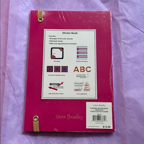 Vera Bradley Planner Sticker Book - Picture 3 of 3